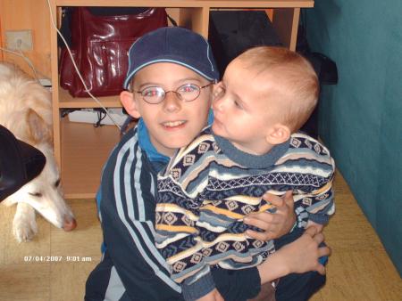Nos deux filleuls Jessy et  Yannis